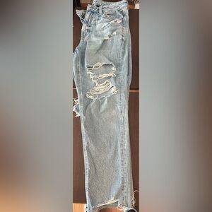American Eagle Outfitters Light Blue distressed jeans size 12